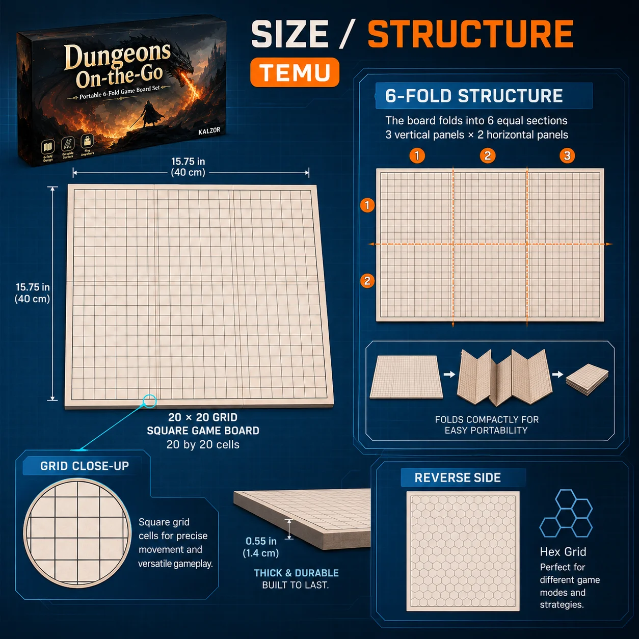 Deluxe Portable RPG Adventure - đánh giá và giá Board Game Vector