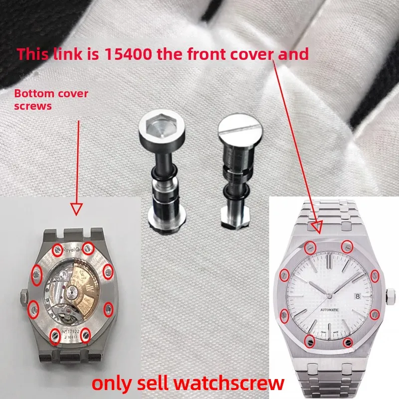AP15170 Watch Accessories For Audemars Piguet AP15720 703 Surface Case steel Screw hexagon screw Bottom cap screw Replace Parts