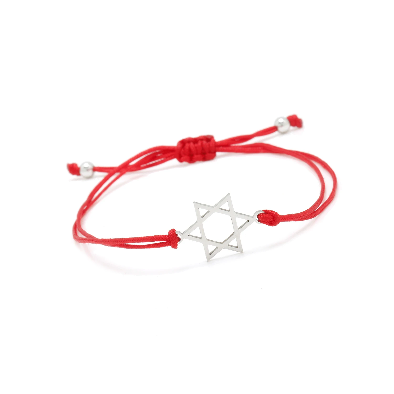 Gold-Plated Stainless Steel Six-point Jewish Star Of David Charm Bracelet Women 2022 New Fashion Solomon Seal String Jewelry Him