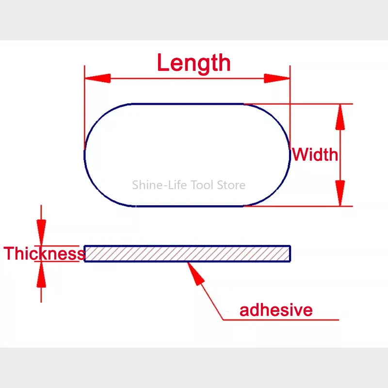 Thick 1.5/2/3mm  Black Anti-slip Self Adhesive Silicone Rubber Oval Mat Furniture Cabinet Equipment Feet Pad