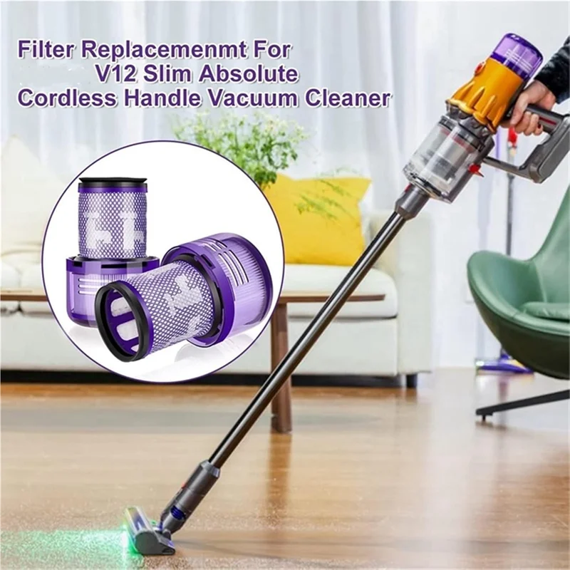 

【Минималистский】Для Dyson V12 Detect Тонкие фильтры для пылесоса Аксессуары для пылесоса 971517-01
