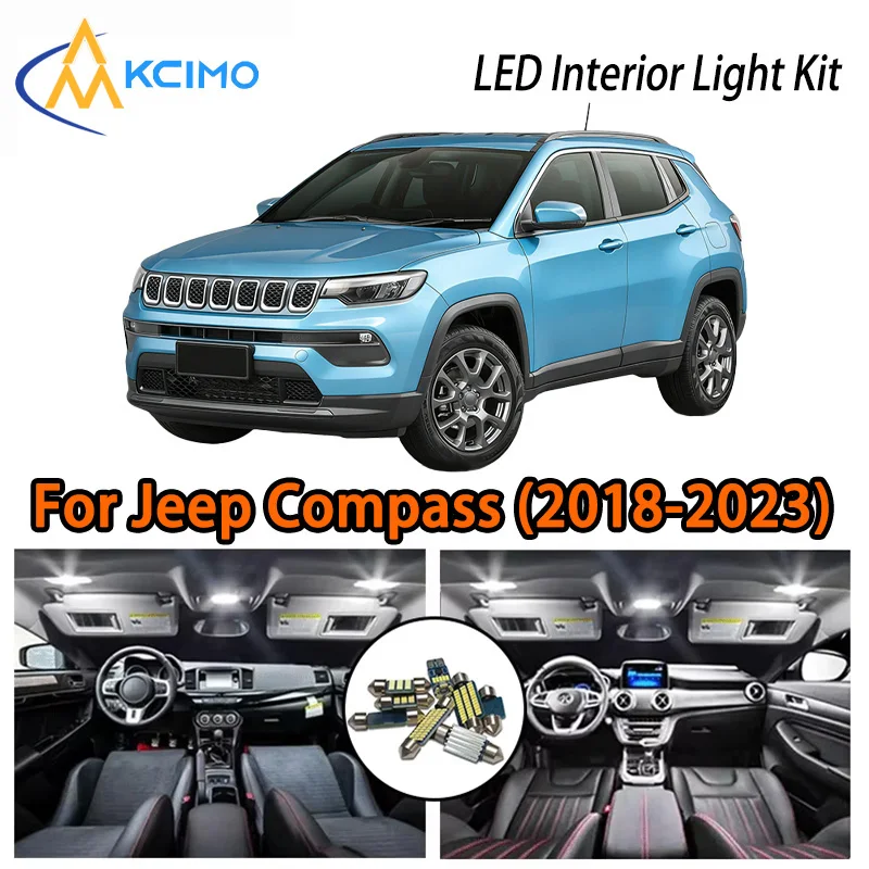 

High-Quality LED nterior Light Kit For Jeep Compass (2018-2023),High-Quality Illumination With Two Stylish Color Options