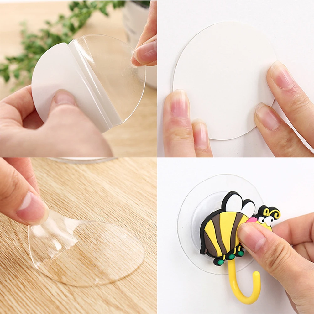 

4 PCS Double-sided Paste Anti-Slip Gel Pads Clear Gripping Ceramic Tile Universal Non-Slip Mats Super