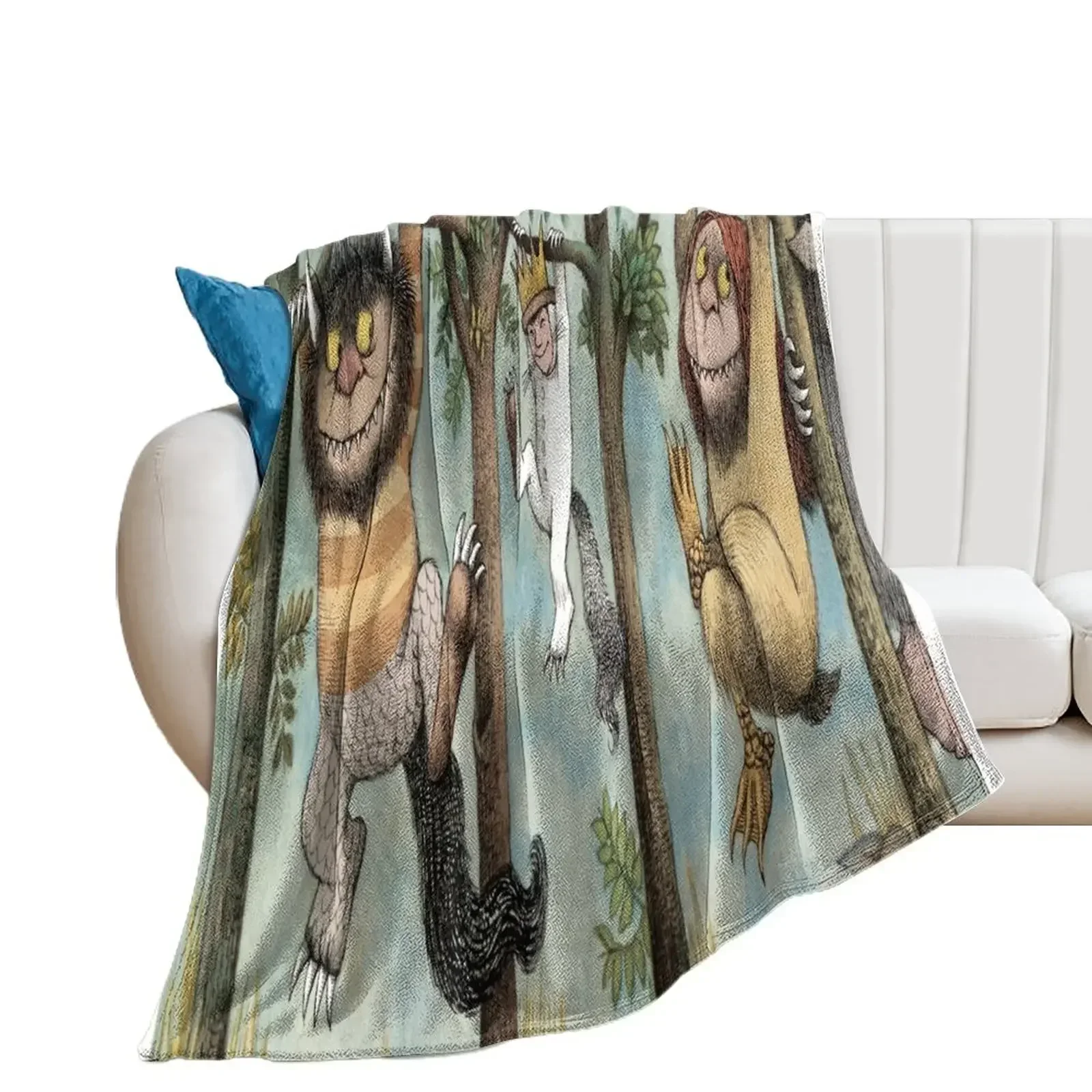 

The Wild Things Are Throw Blanket Luxury Brand Winter beds Bed Fashionable blankets ands Blankets