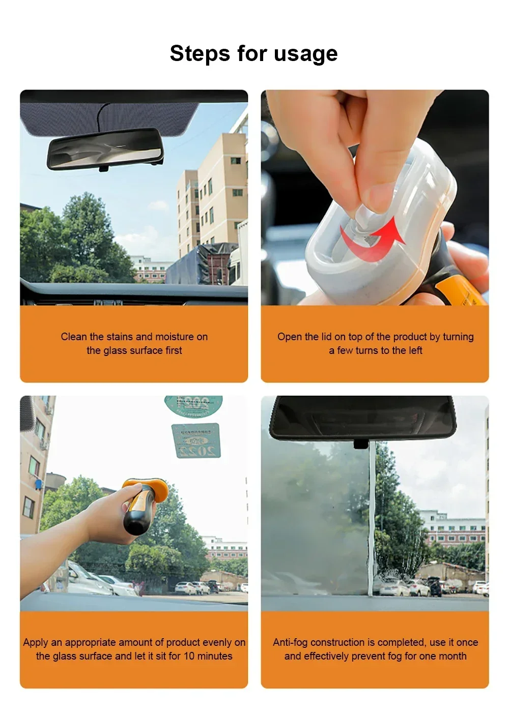 Car Glass Water Repellent Waterproof Rainproof Anti-fog Oil Film Stain Remover Auto Windshield Cleaner Anti-Rain Coating Agent
