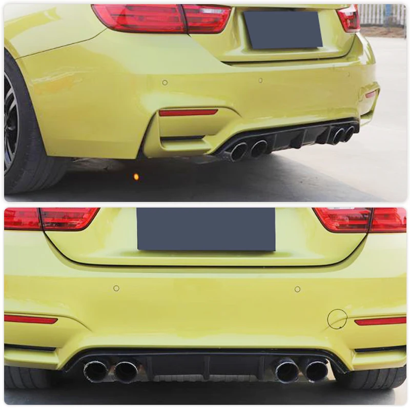 Carbon Fiber Rear Bumper Diffuser Lip Spoiler for BMW F80 M3 F82 F83 M4 2014-2019 Car Racing Rear Apron Lip Guard Body Kit