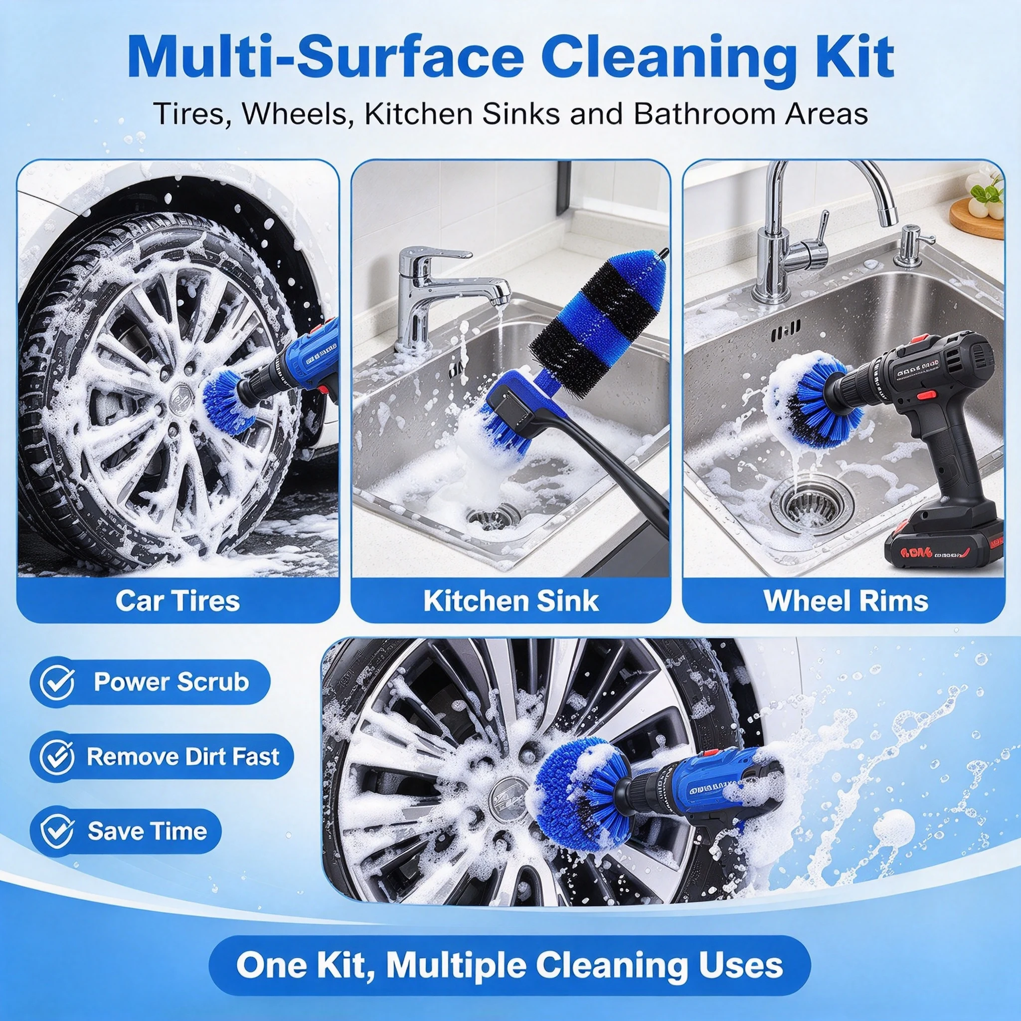 25Pcs Car Detailing Brush Set Car Detailing Kit Professional Care Kit Car Wash Brush Kit for Interior Exterior Wheels