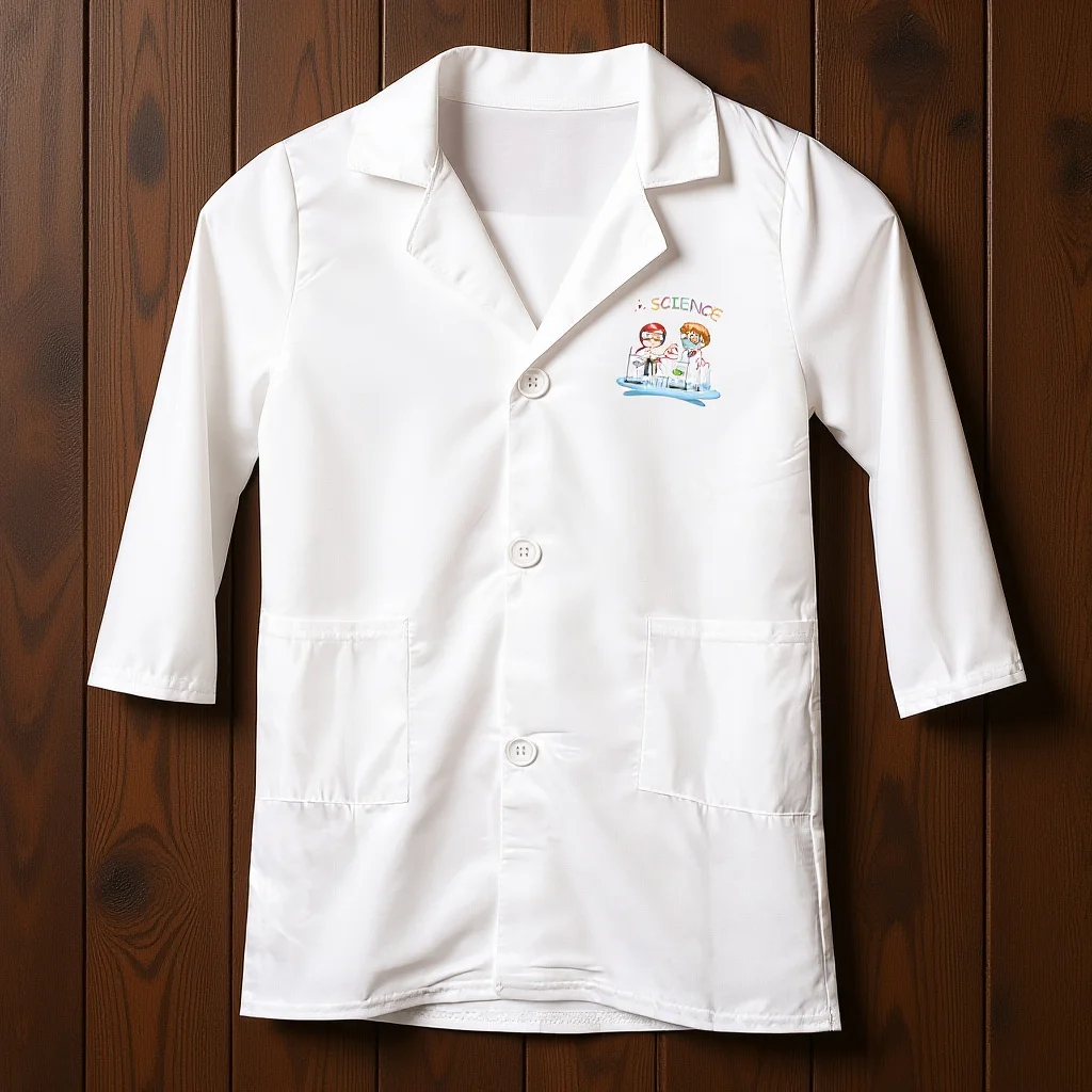 

Premium Scientist Costume Lab Coat Party Wear Reusable Washable Polyester Decorative Cosplay Outfit Accessory
