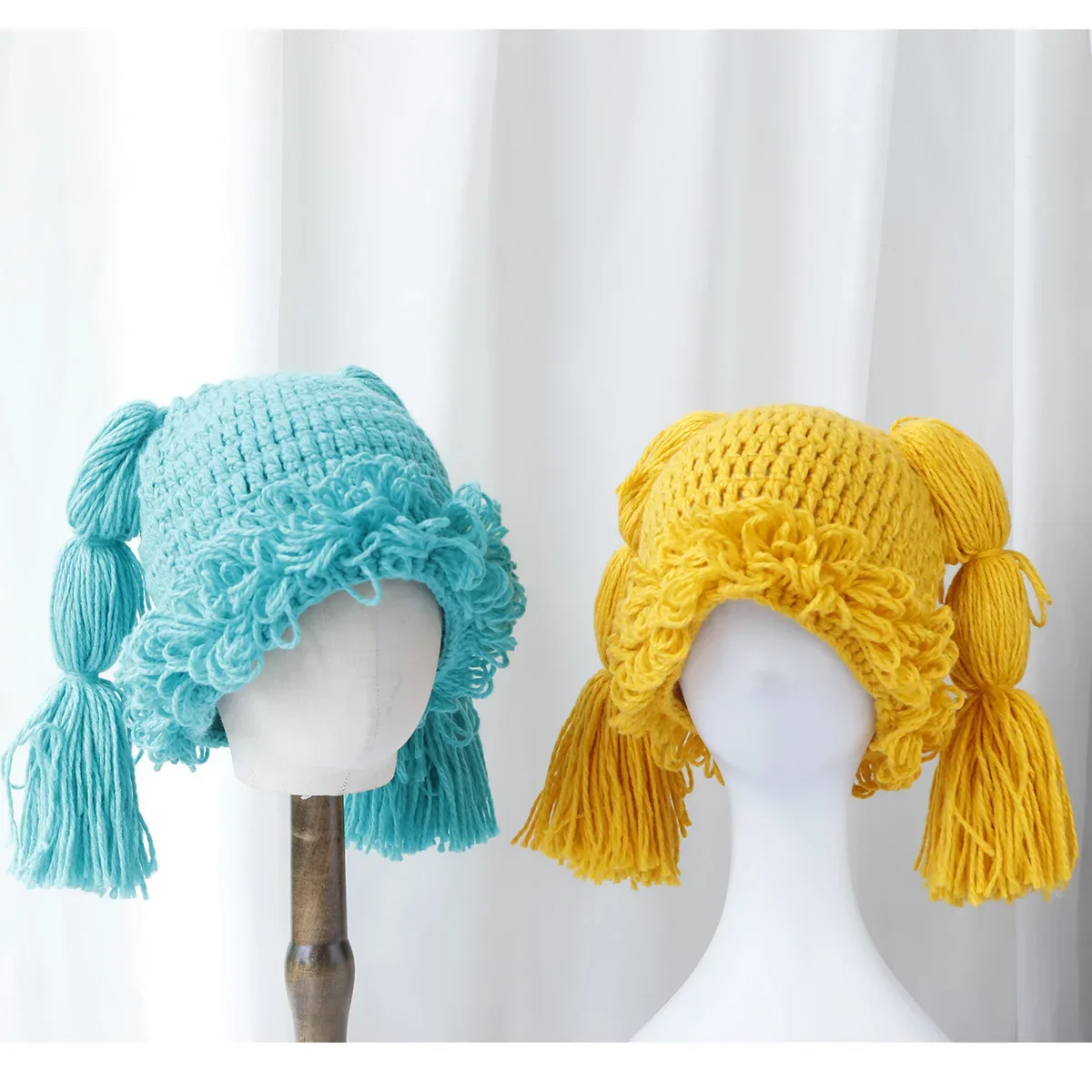 NEW Japanese Y2k Kawaii Braided Design Knitted Hats for Women Autumn and Winter Fashion Warm Personality Pullover Beanies Cap