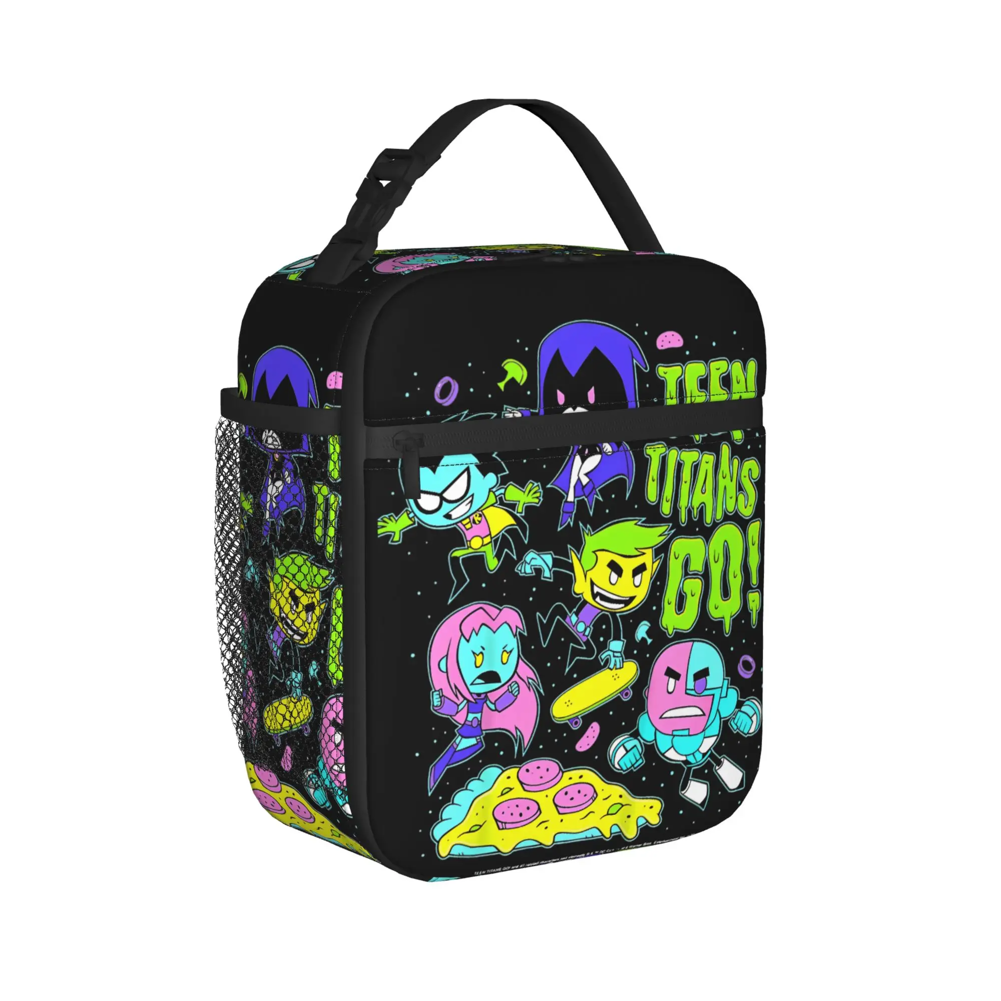 Teen Titans Go Group Shot Insulated Lunch Bag Thermal Bag Reusable,Lunch Container High Capacity Lunch Box Tote Office  Outdoor