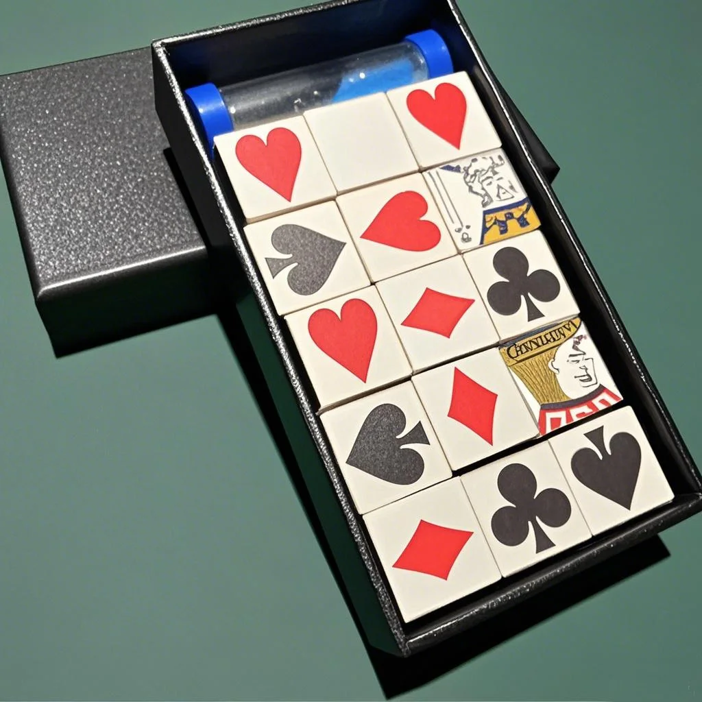 Cube's Card by Tommy Wonder Magic Tricks Assemble Cubes and Selected Card Appearing Magia Close-up Illusions Gimmick Mental Prop