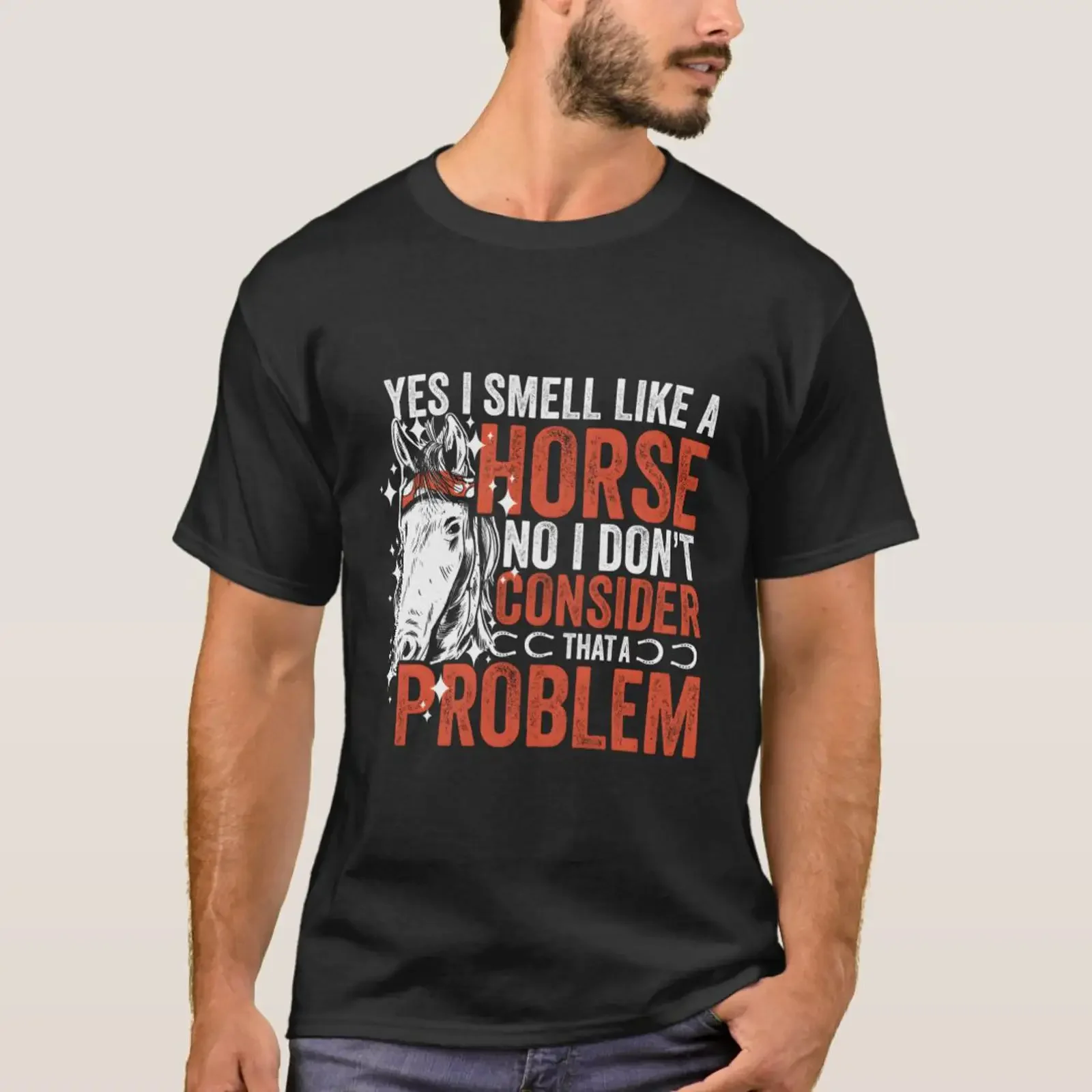Yes I Smell Like Horse No Don'T Consider T A Pro Shirt vintage Washed Comfortable Soft Top For Everyday Wear Casual fashion