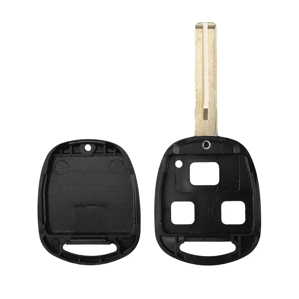 KEYYOU-carcasa de repuesto de 2/3 botones para llave de coche, carcasa remota para Lexus, Toyota, CAMRY, RAV4, Corolla, PRADO, YARIS, TOY48