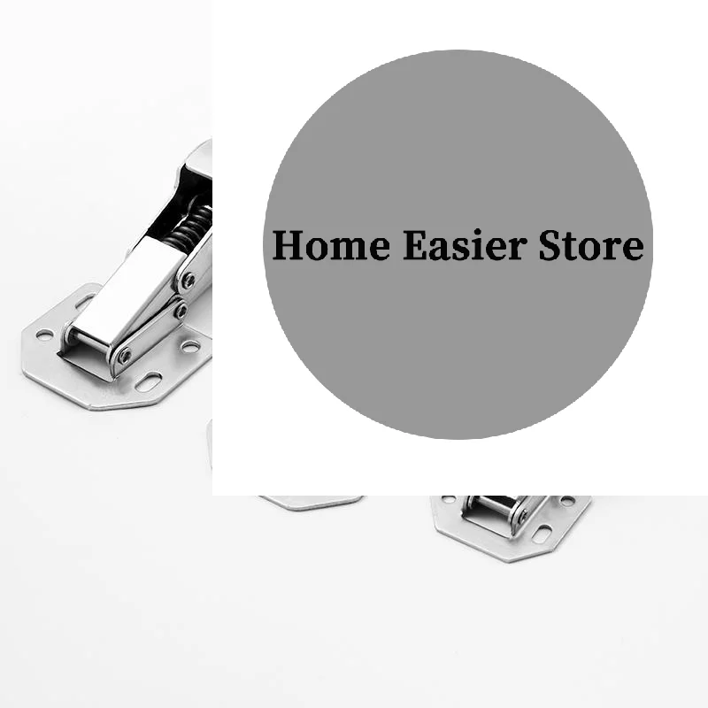 New 2Pcs Stainless Concealed Kitchen Cabinet Hinges Camper Car Door Support Furniture Hardware Supplies Hidden Hinges