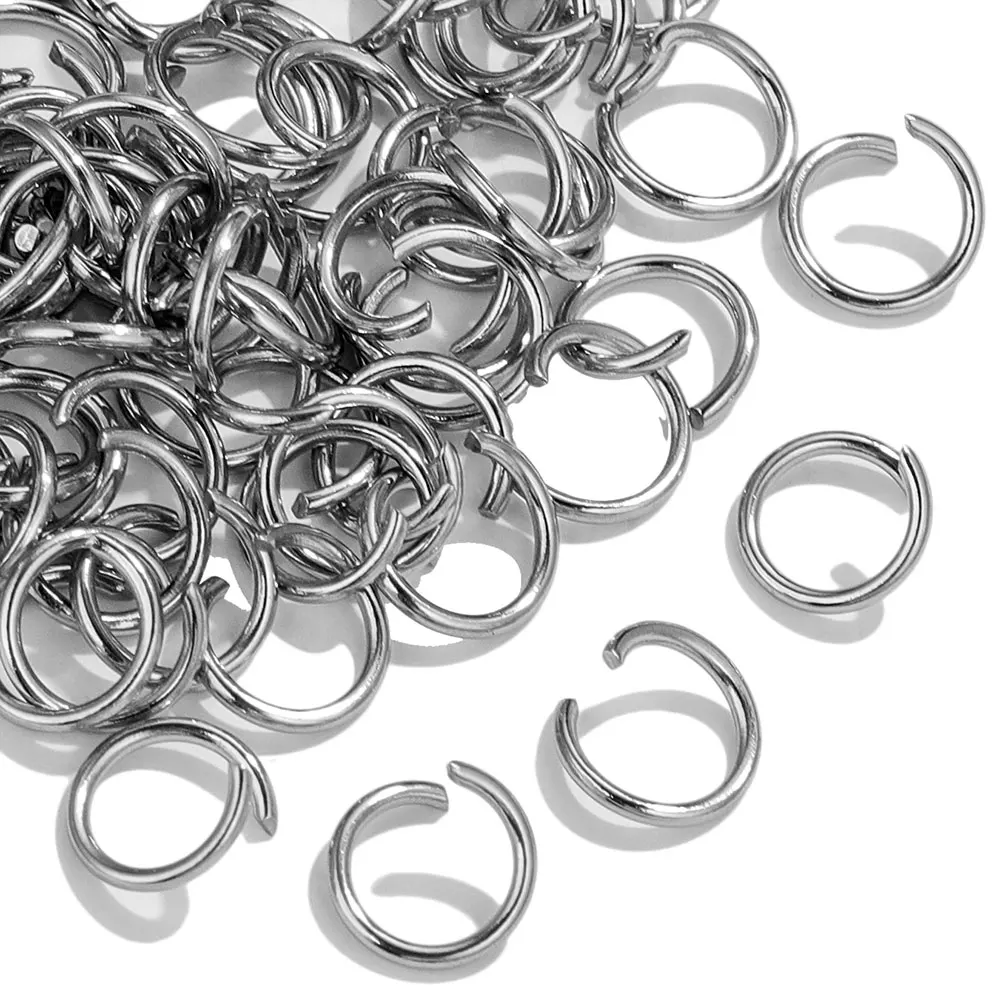 200pcs Stainless Steel Open Jump Rings For Jewelry Making Supplies DIY O-ring Connectors For Jewelry Materials Parts Wholesale