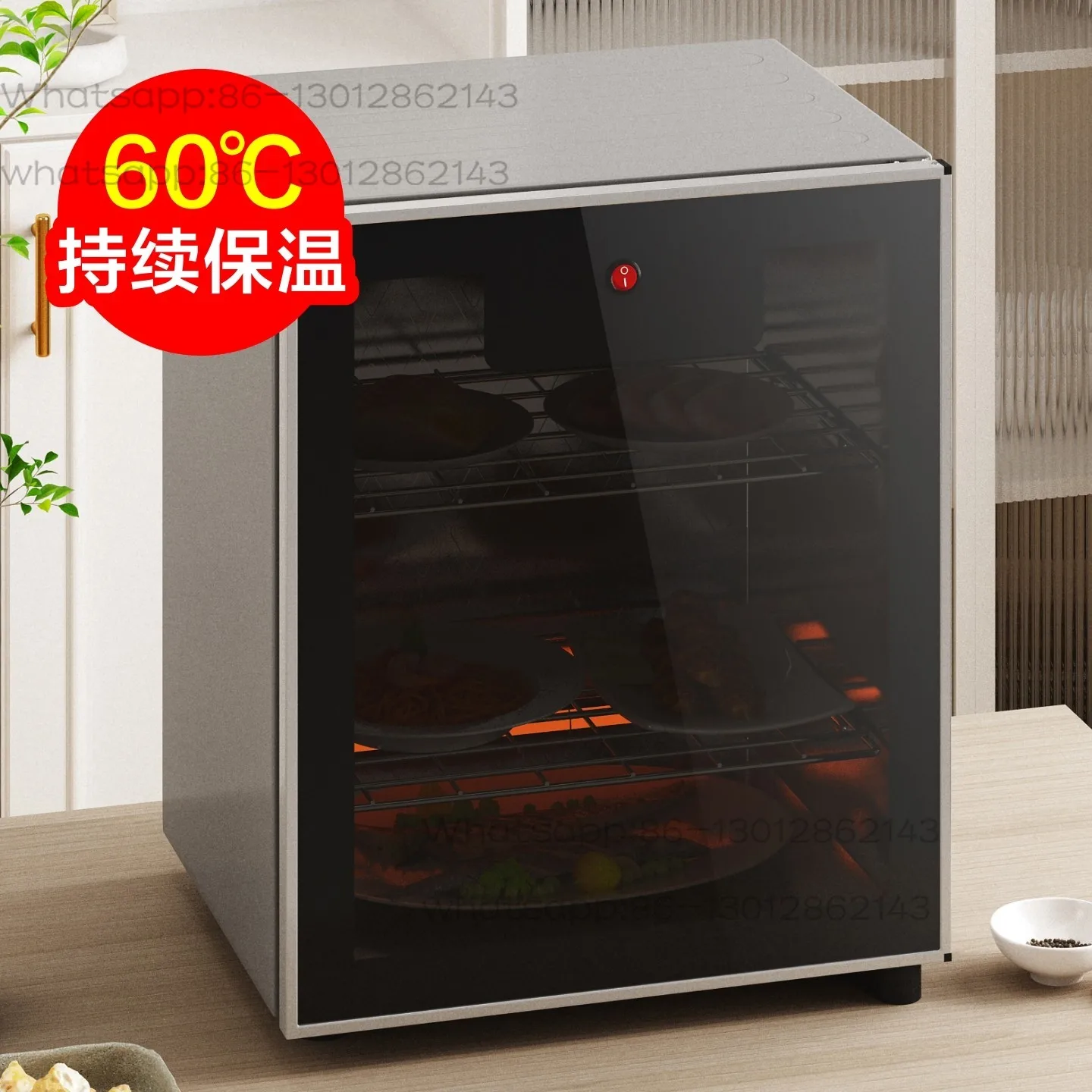 Commercial pluggable heating vegetable cover artifact food thermostat cabinet