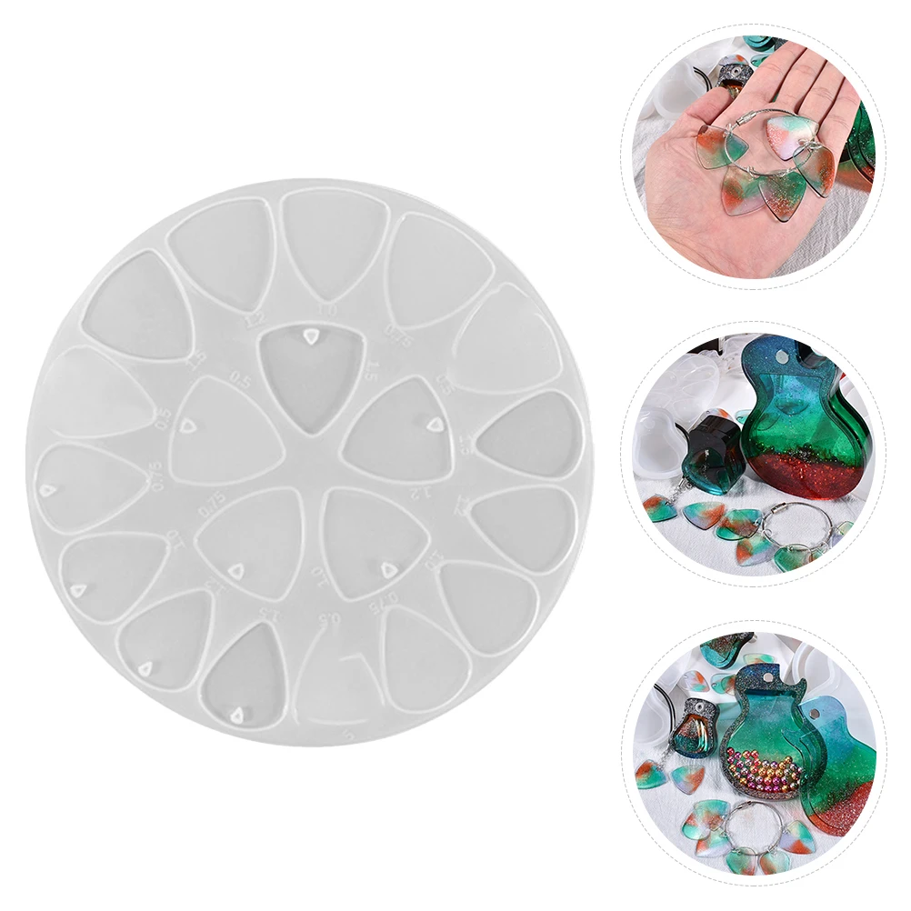 

1pc Guitar Pick Silicone Irregular Resin Epoxy Keychain Guitar Pick Pendant Mold Casting Molds Jewelry Accessories Pendents