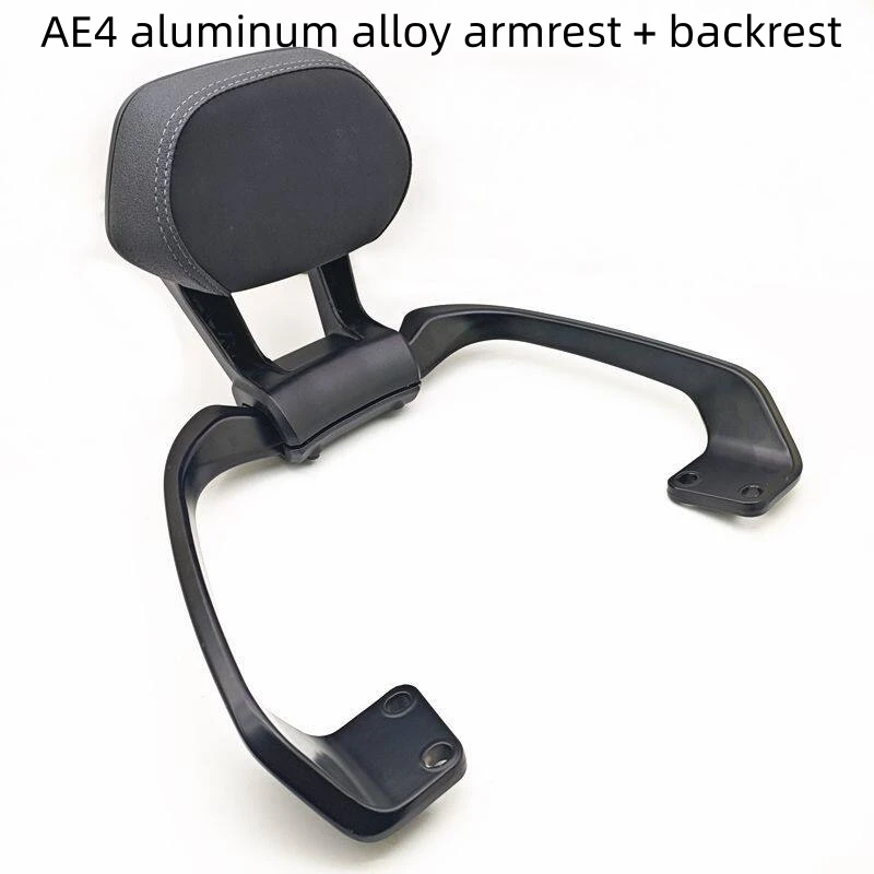 For ZEEHO AE4/AE5 Aluminum Alloy Armrest Backrest Thick Sponge Pad Original Hole Mount Soft Support For E-Motorcycle Passengers