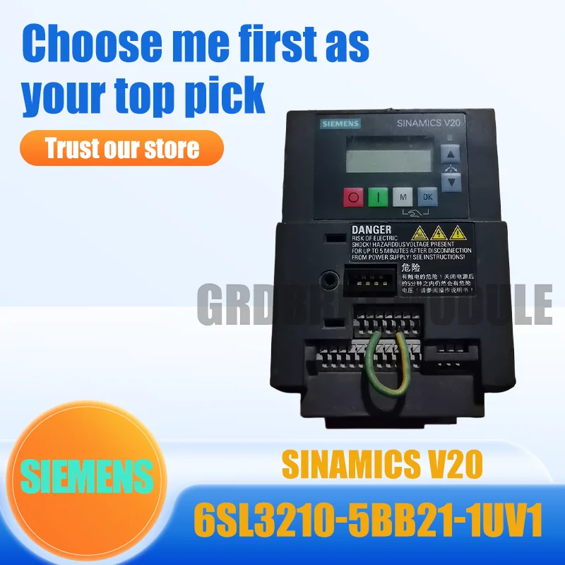 

New Original SIEMENS SINAMICS V20 6SL3210-5BB21-1UV1 Compact Inverter 1.1 kW