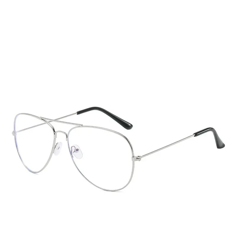 Finished Myopia Glasses Women Men Double Beam Nearsighted Eyewear Metal Frame Minus Diopter -0.5 To -6.0 HD Prescription Glasses