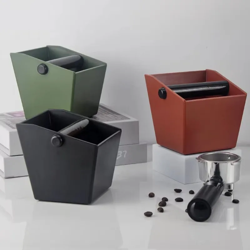800ml ABS Coffee Grounds Bucket Espresso Knock Box Dump Bin for Coffee Residue with Removable Knock Baristas Machine Accessories
