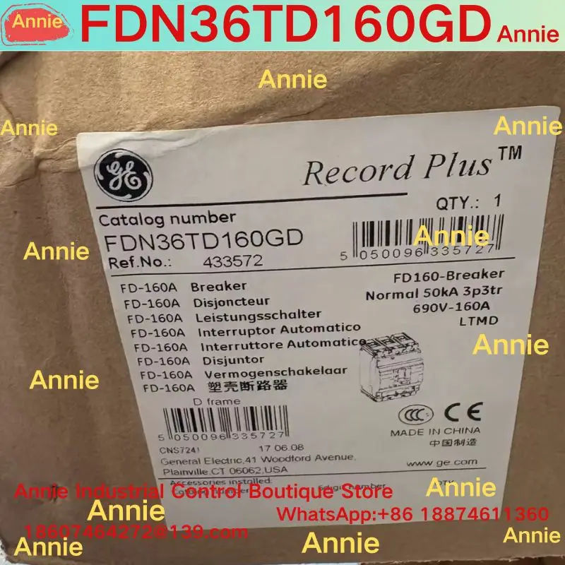 brand-new   AEG molded case circuit breaker FDN36TD160GD