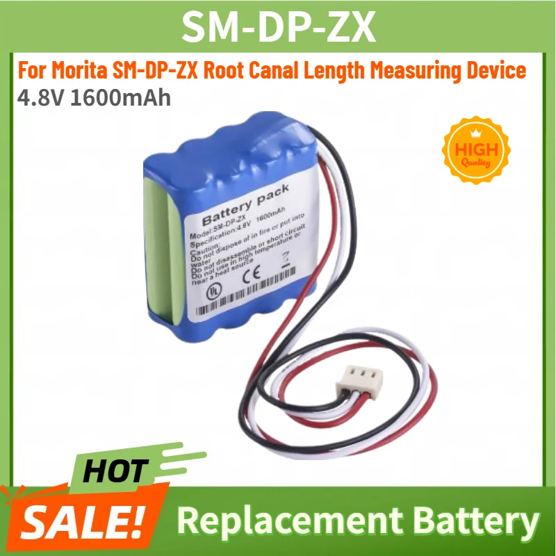 SM-DP-ZX High Quality Battery 4.8V 1600mAh for Morita SM-DP-ZX Root Canal Length Measuring Device Brand New Replacement Battery