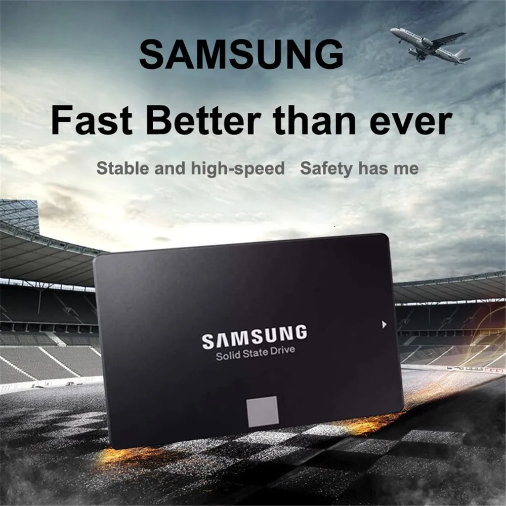 الأصلي سامسونج 2.5 ''SATA SSD 870 Evo 1 تيرا بايت 500 جيجابايت 250 جيجابايت محرك الحالة الصلبة الداخلي قرص تخزين عالي السرعة لأجهزة الكمبيوتر المحمول أو سطح المكتب
