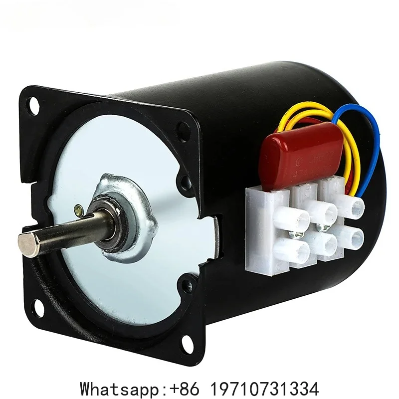 220V AC 14W Micro Gear Motor 60KTYZ Low Speed Permanent Magnet Synchronous Motor 2.5r/1r min Geared Box Reducer