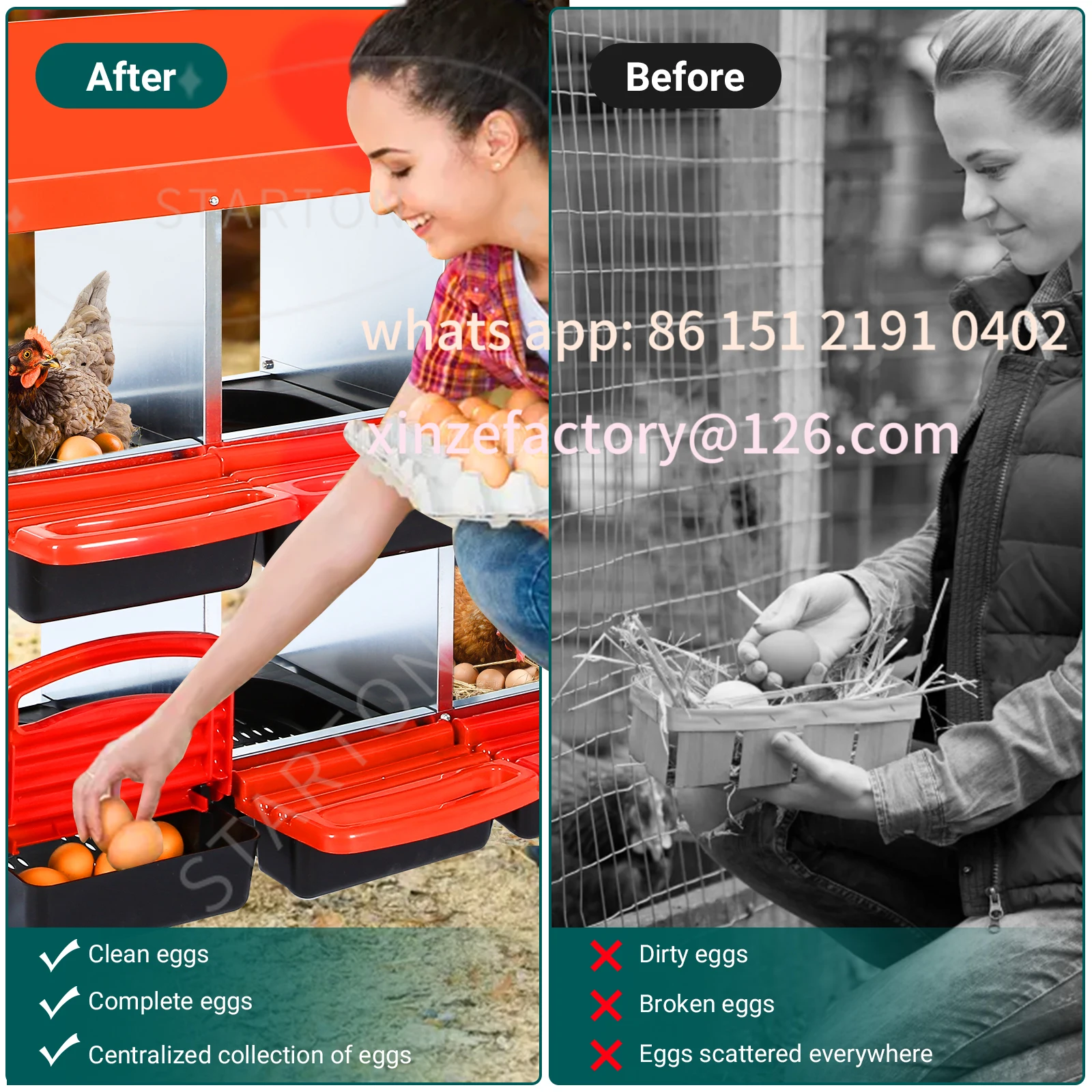 Customizable  Chicken Coop Nesting Box,Compartments Chicken Egg Laying Box, Chicken Nesting Box With Lid