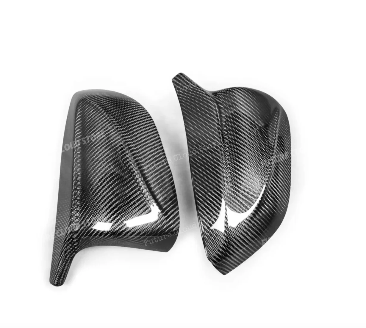 

For Infiniti Q50 Q60 V2 M Style Carbon Fiber Car Rearview Mirror Cover Carbon Fiber Accessories Black Honeycomb