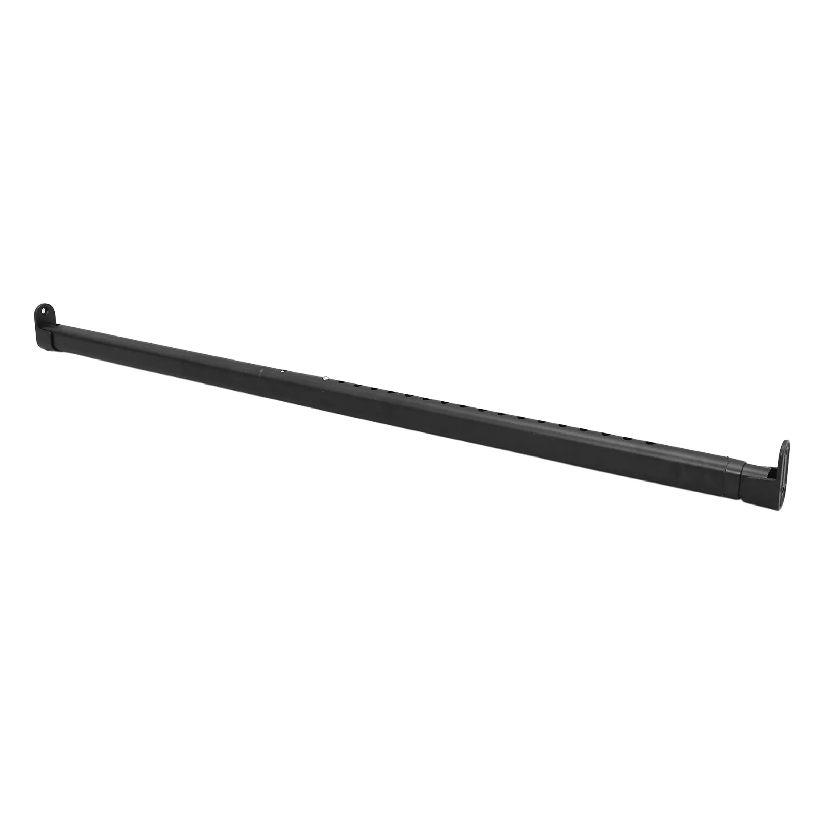 1Set Roman Style Adjustable Oval Wardrobe Clothes Rail Black 42-70Cm Telescopic Closet Rod Metal Clothes Hanging Rail for Closet