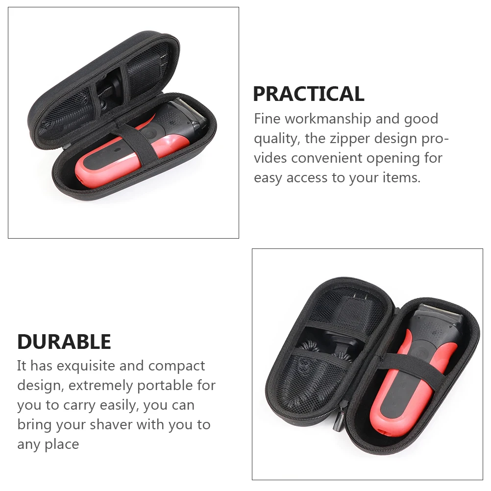 

EVA Oxford Hair Clipper Storage Bag Portable Shaver Case Compatible 3010s Series Waterproof Durable Zipper Men Women