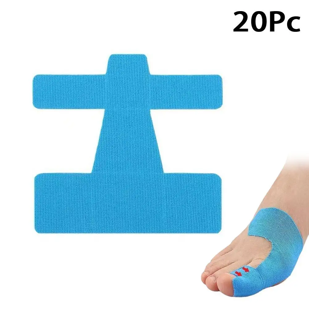 20PCS Bunion Corrector & Pain Relief Kinesiology Athletic Tape Self-Adhesive Hallux Valgus Corrector Toe Support Strips