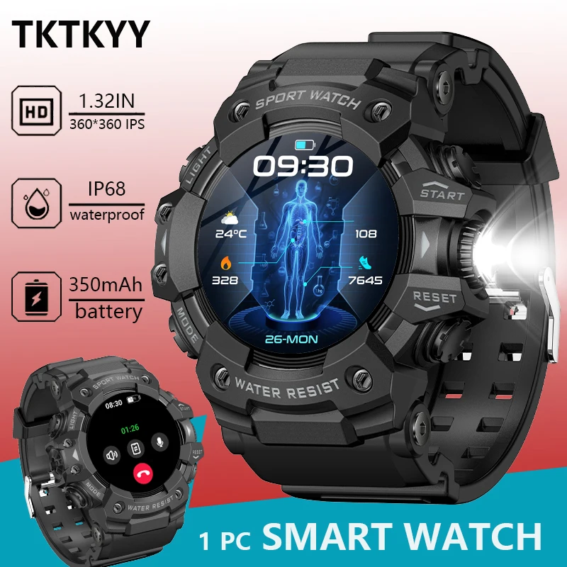 TKTKYY Outdoor Smart Watch Men 1.32