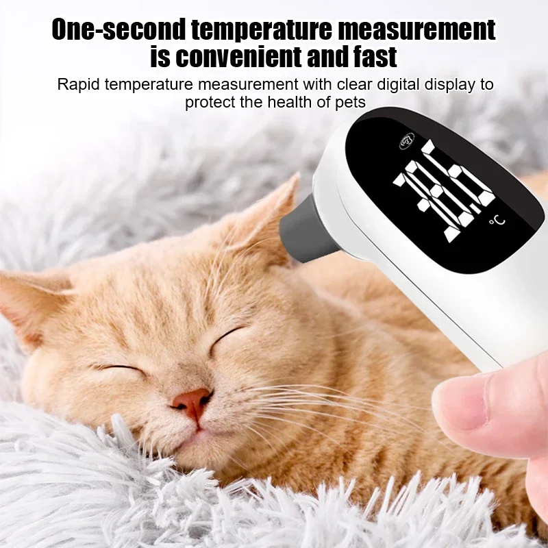 

Pet Dog Cat Ear Digital Thermometers Animal Measuring Non-Contact Electronic Highly Accurate Pet Supplies