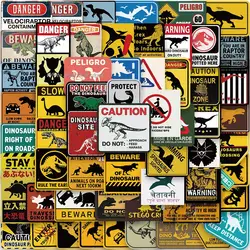 10/60 Pcs Jurassic World Signs Stickers Harajuku ​Luggage Laptop Decoration Salon Living Room Bicycle Cafe Hip Hop Decal Gift