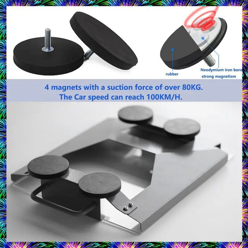 

ZIZI Magnetic Roof Mount Set For Car/RV/Roof Rack/Vehicle Heavy Duty Car Mount For Starlink Mini Mounting Kit Accessories