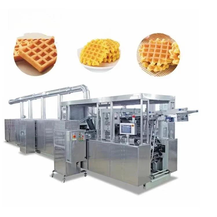 FOODLINE Multi-specification Waffle Production Line Replaceable Mould Waffle Processing Line For Diversified Snack Products