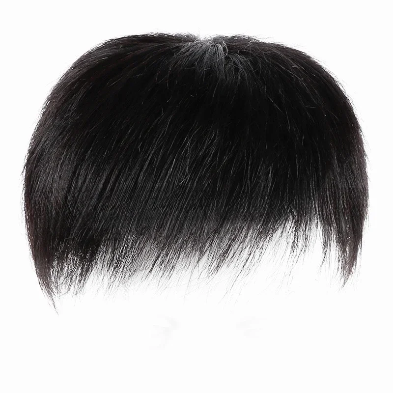 

18*20 Human Hair Wig Silk PU Base Men's Wig Unit Men's Capillary Prosthetics Natural Male Hair Replacement System Wig