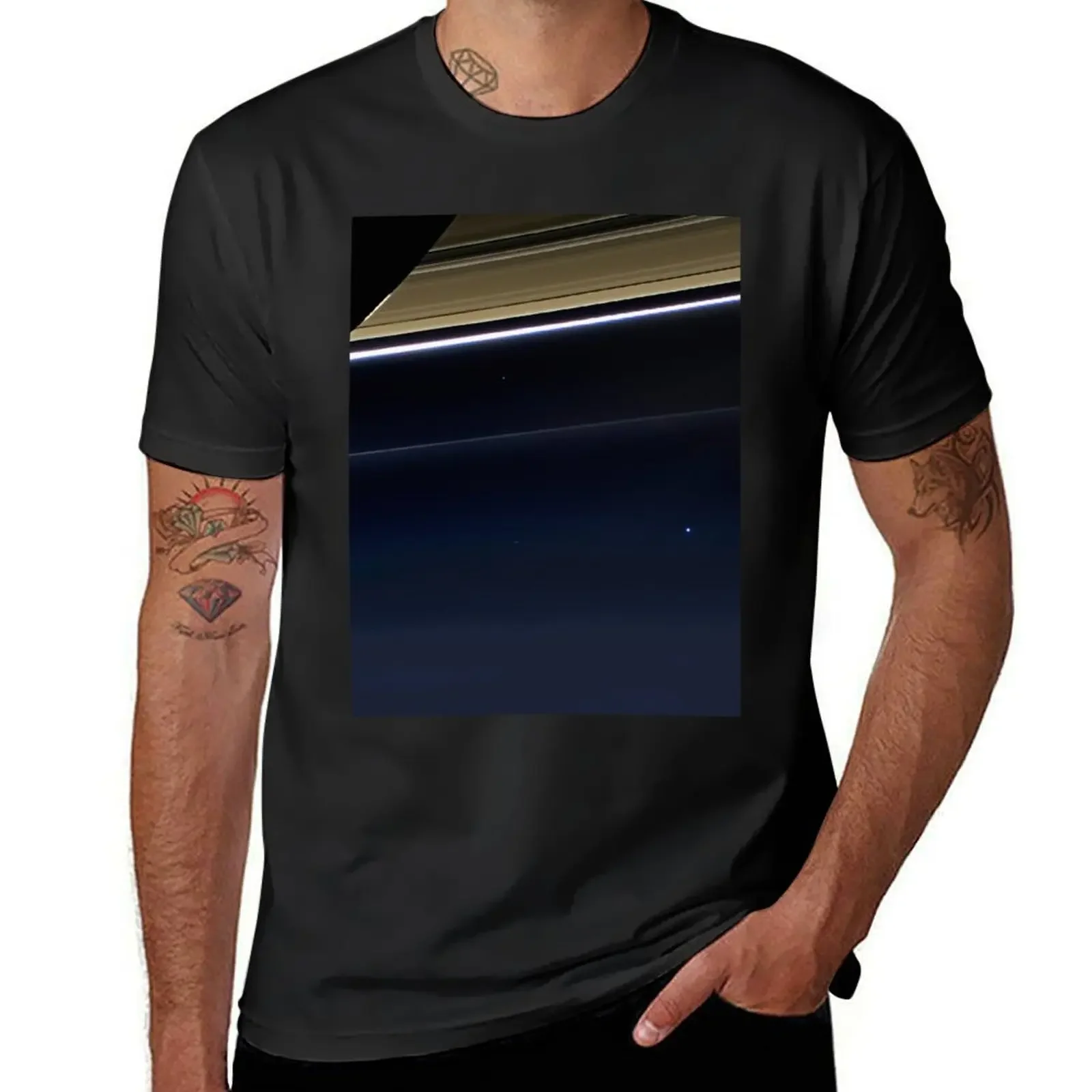 Pale Blue Dot — Cassini ? HQ-quality T-Shirt sublime aesthetic clothes sweat korean fashion plus size men clothing