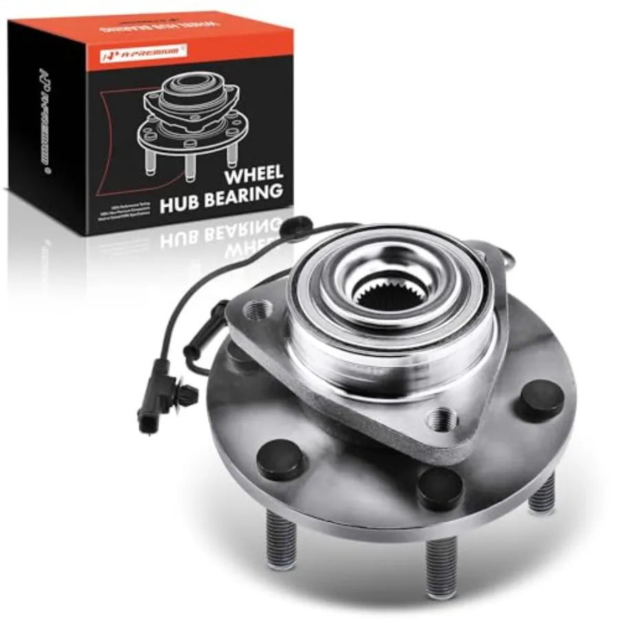 

A-Premium Front Wheel Bearing and Hub Assembly with ABS and 6-Lug Compatibility for Heavy-Duty SUV Applications Including Nissa