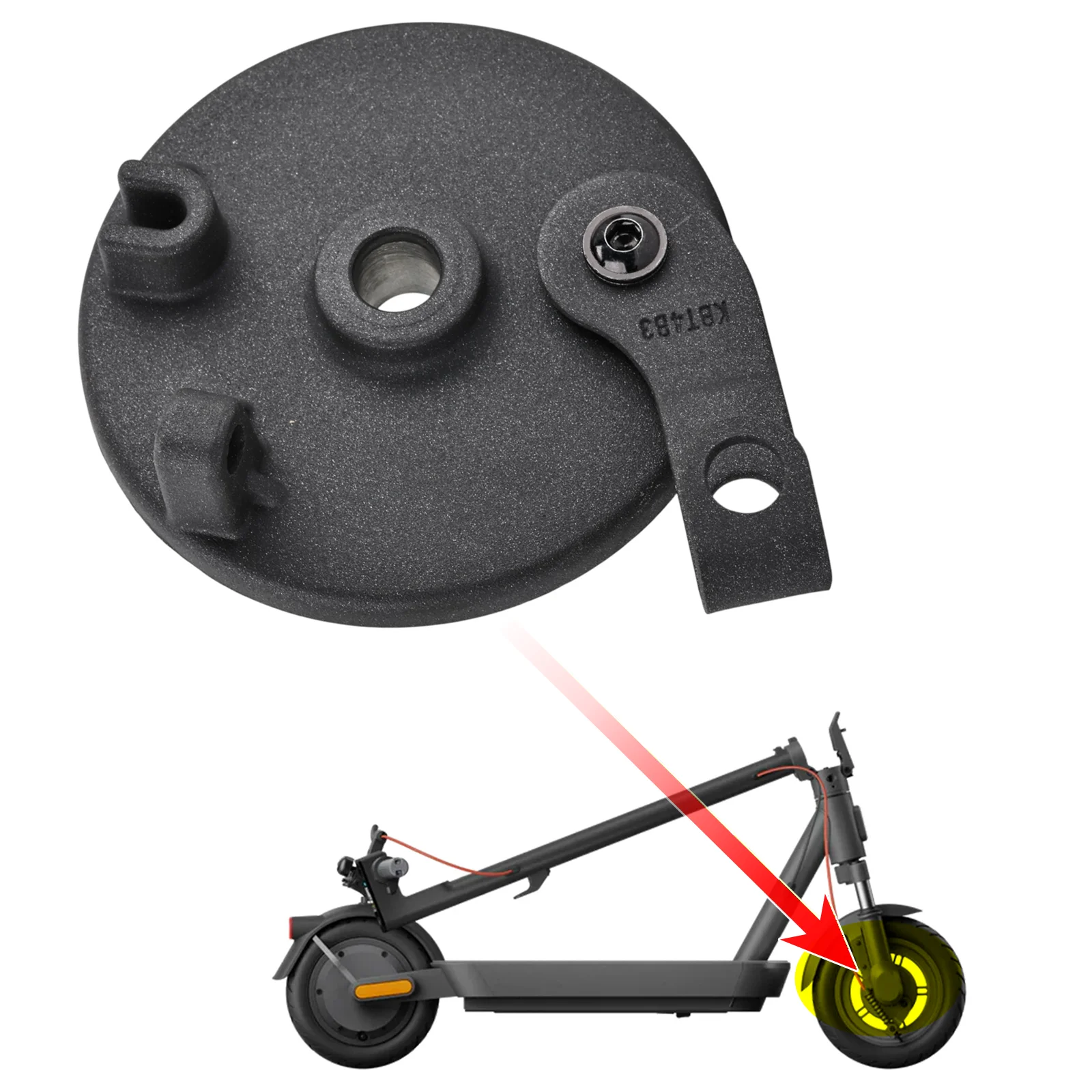 Electric Scooter Front Brake Replacement for Xiaomi 5 / 5 Pro Drum Brake Cover Friction Lining Assembly Spare Parts