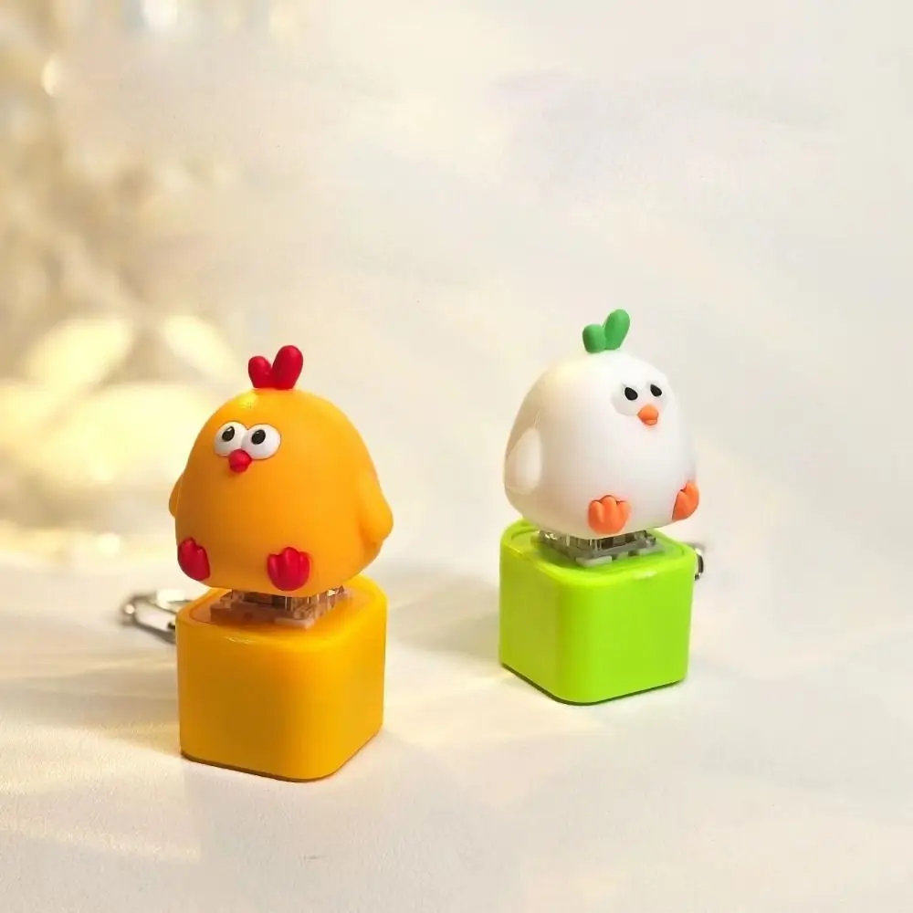 Clavier électronique en bois de poisson poussin jaune, porte-clés mécanique, testeur de mérite + 1 appellation