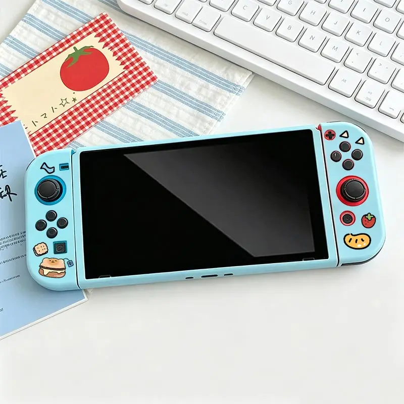Split Protective Cover for Nintendo Switch NS Game Console TPU Split Protective Case Anti-Scratch Shell Protector