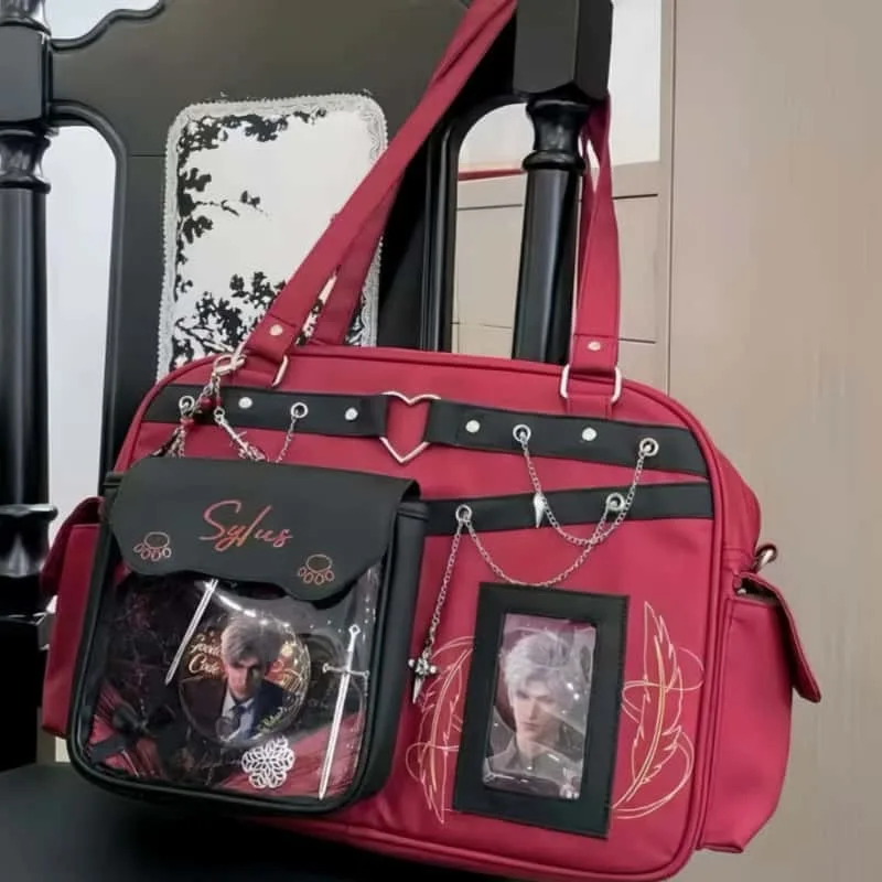 حقيبة كروس جديدة من Love and Deepspace Sylus Itabag بكتف واحد محمولة بسعة كبيرة للتنقل هدية مذهلة للفتيات