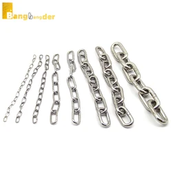 Any Meter Length 1.2-10MM Diameter Highly Polished Welded 304 Stainless Steel Long Short Link Chain for Lifting Binding