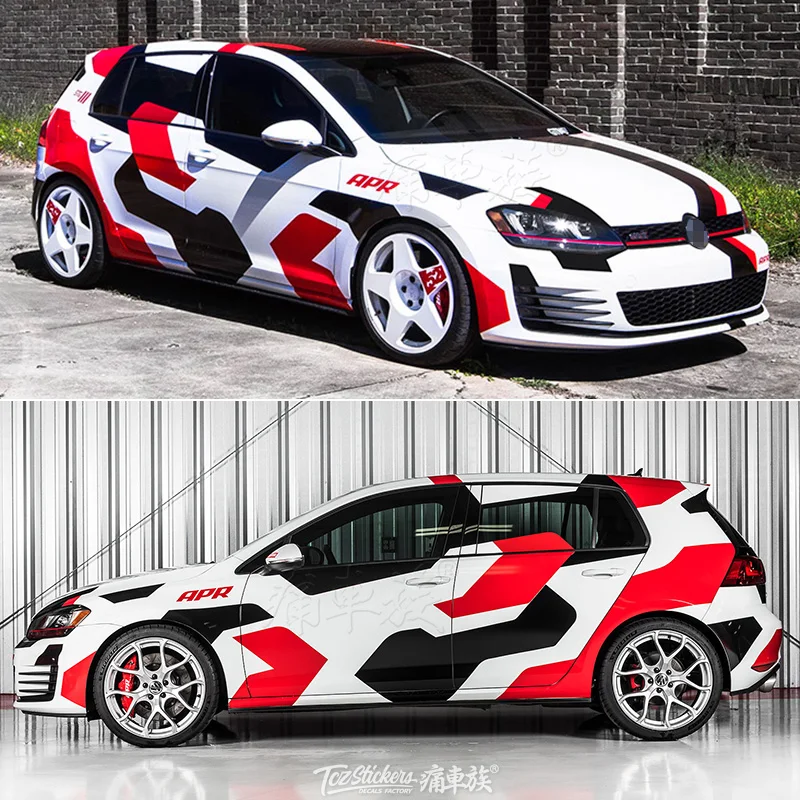 Nieuwe Body Custom Auto Sticker Vinyl Body Decoratieve Auto Film Voor Golf 6 Golf 7 Gti MK7 Golf 8