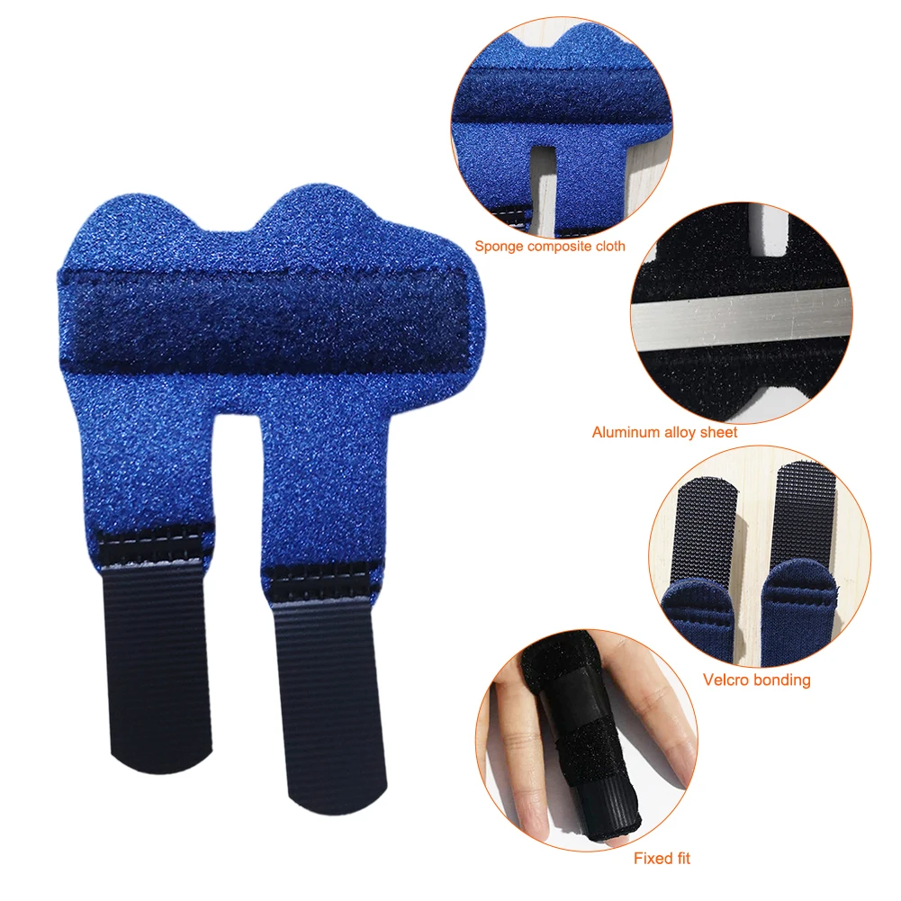 

1Pc Finger Brace Support Pain Relief Aluminium Finger Splint Fracture Protection Brace Corrector Support With Fixed Tape Bandage