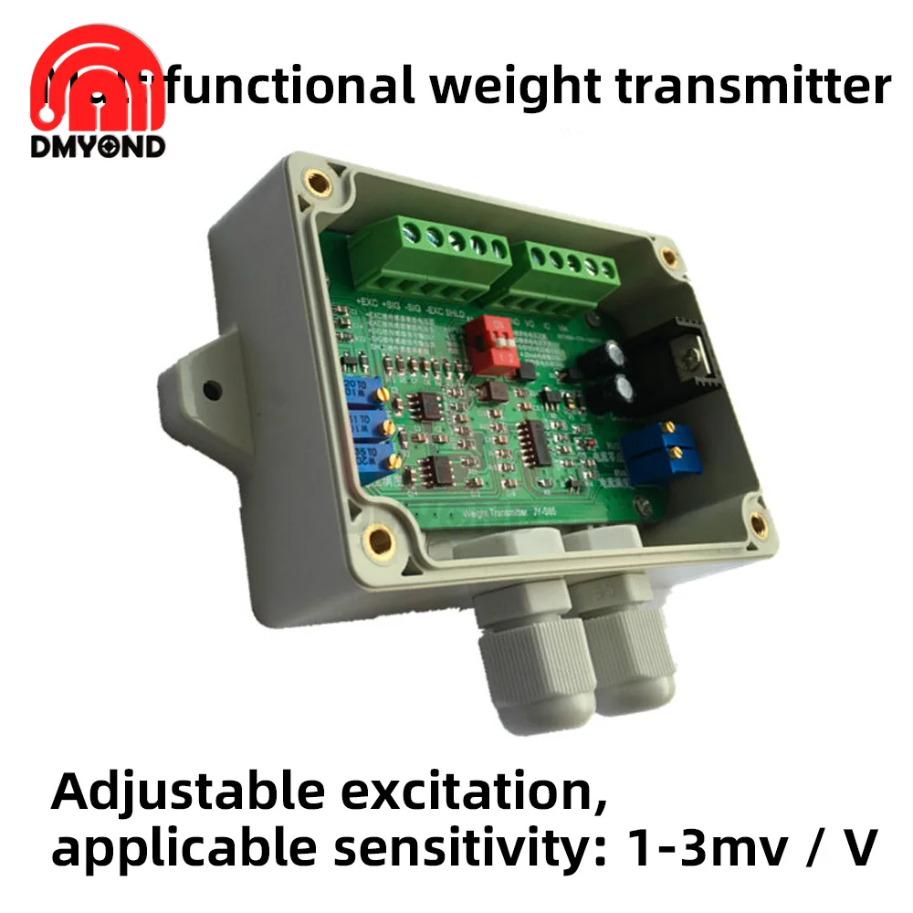 Sensore di pesatura JY-S85 amplificatore 4-20ma sensore di forza di corrente 0v-10V trasmettitore di peso 0V-5V tensione di guida regolabile DC18-26V